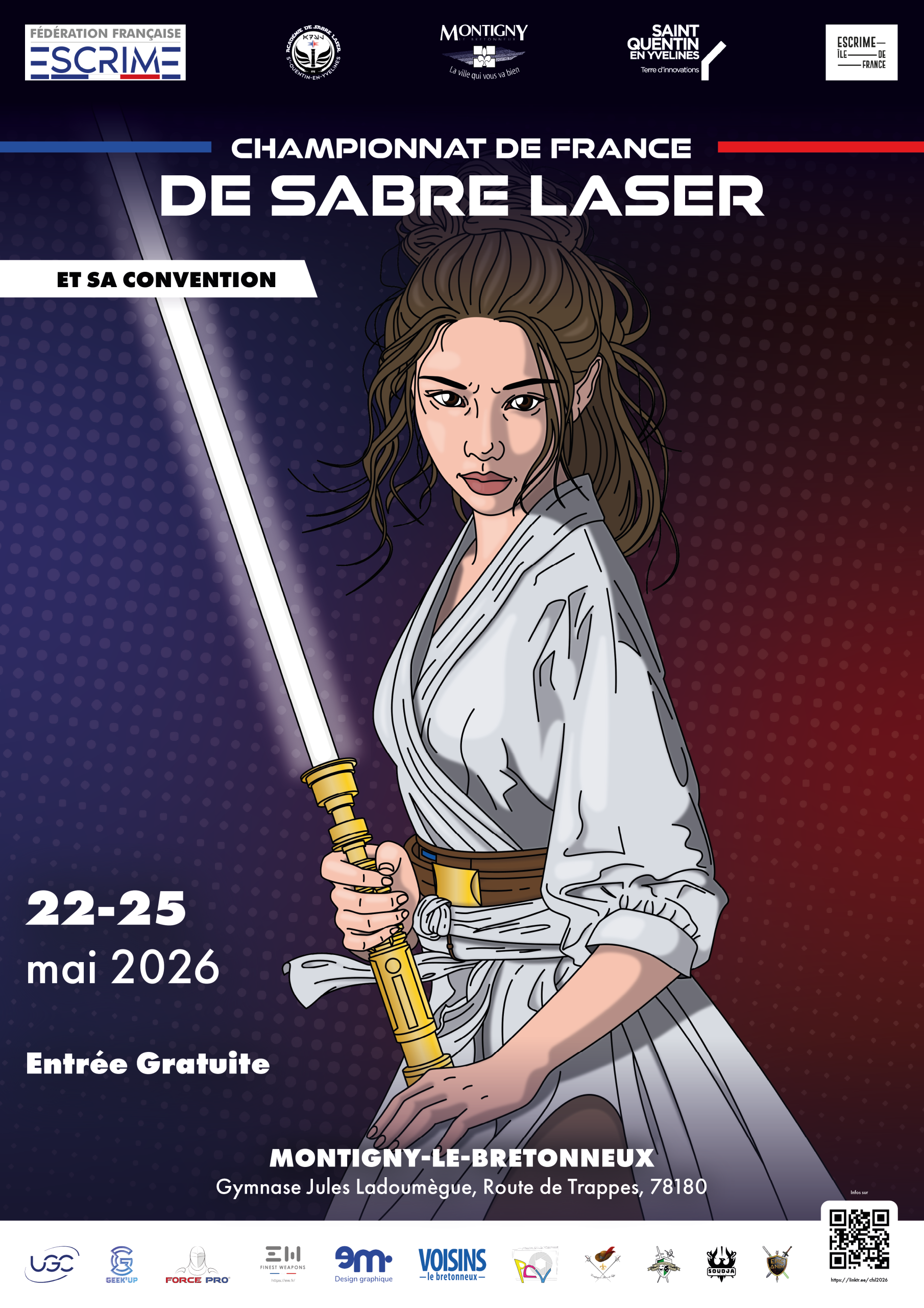 Affiche Championnat de France de Sabre Laser 2026